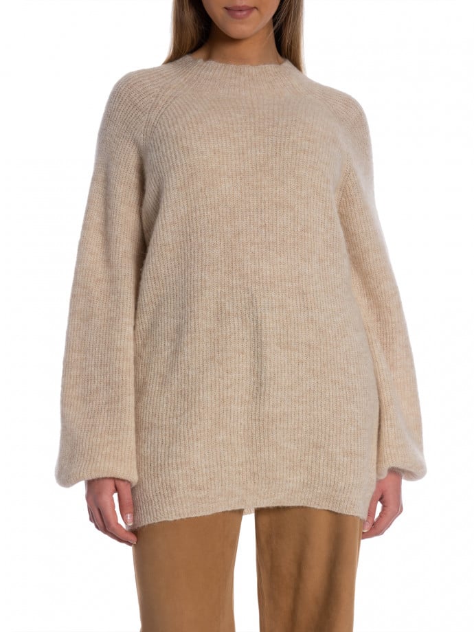 LEXINGTON TRÖJA EBBA ALPACA LIGHT BEIGE MELANGE 