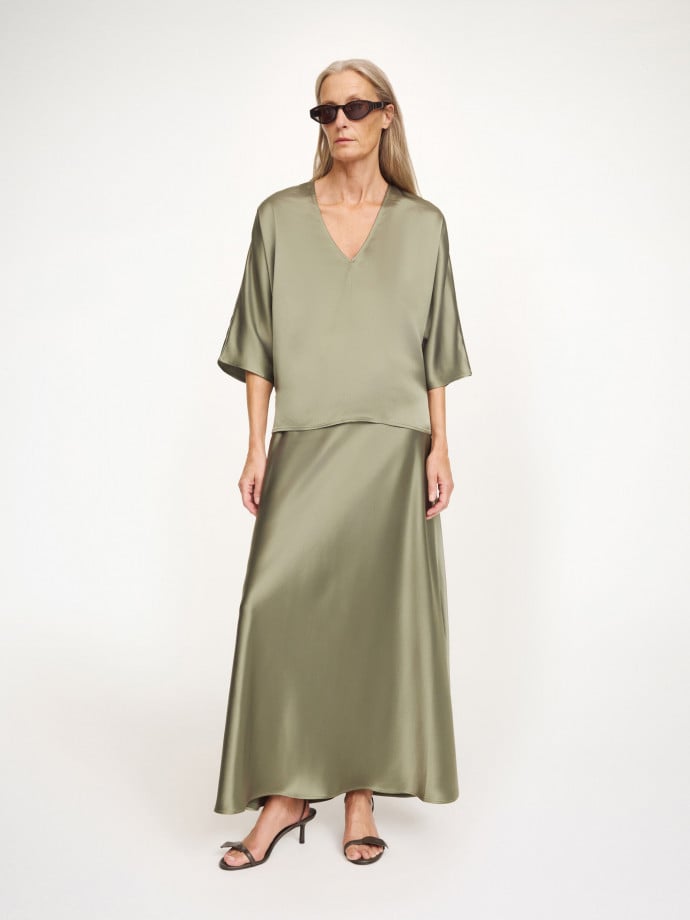 BY MALENE BIRGER TOPP LUCIA DEEP LICHEN GREEN 