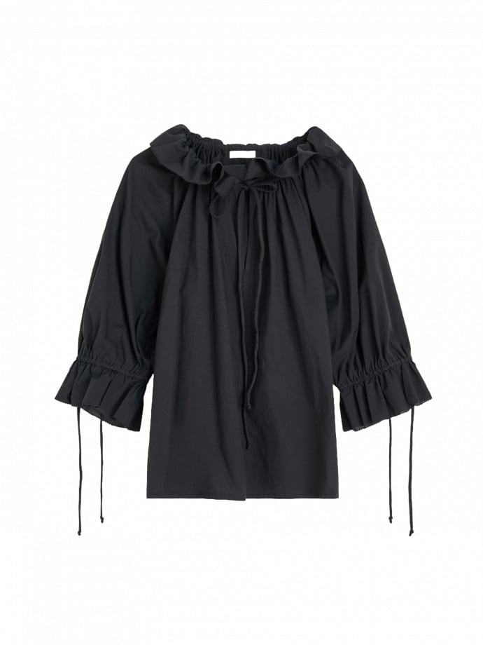 BY MALENE BIRGER BLUS DICTE VOILE BLACK