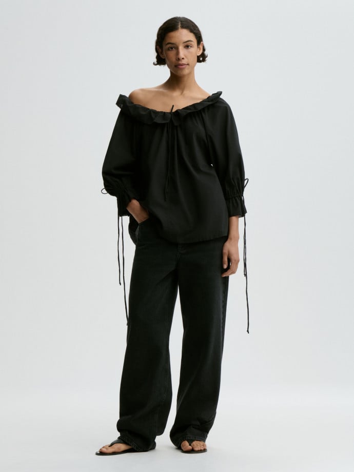 BY MALENE BIRGER BLUS DICTE VOILE BLACK