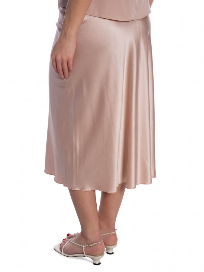 AHLVAR GALLERY KJOL HANA SATIN DUSTY PINK
