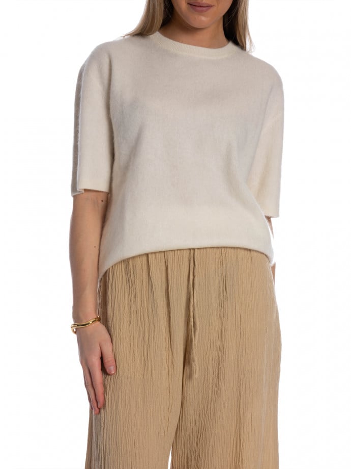 LISA YANG TOPP MAREN CREAM BRUSHED