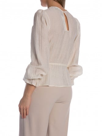 MBYM BLUS CLARISE DOTINA SUGAR BLACK DOT