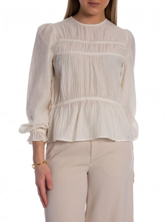 MBYM BLUS CLARISE DOTINA SUGAR BLACK DOT
