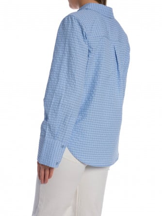 MBYM SKJORTA PHOEBE KIWA CHECK LIGHT BLUE 
