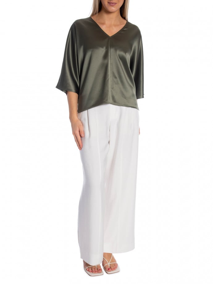 BY MALENE BIRGER TOPP LUCIA DEEP LICHEN GREEN 