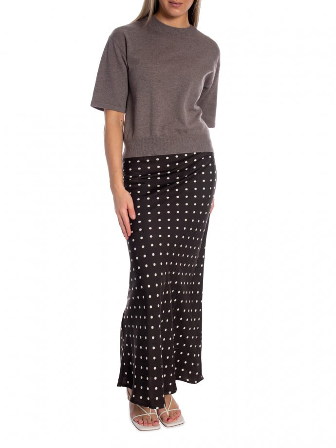 NEO NOIR KJOL VISO DOT DARK BROWN