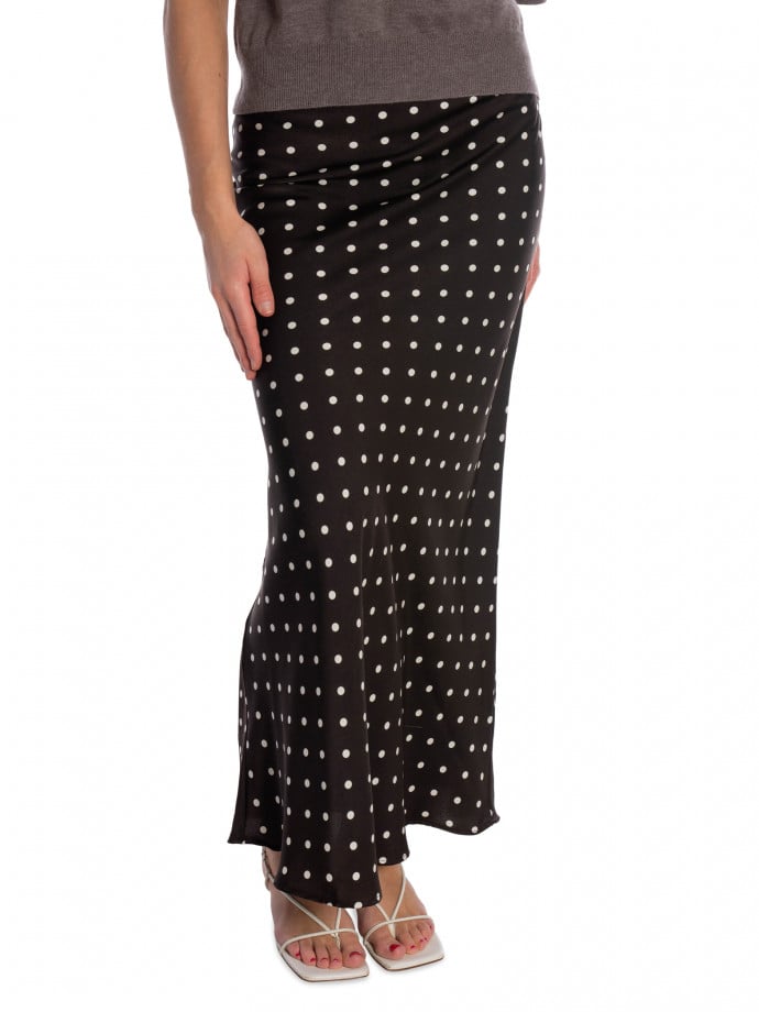 NEO NOIR KJOL VISO DOT DARK BROWN