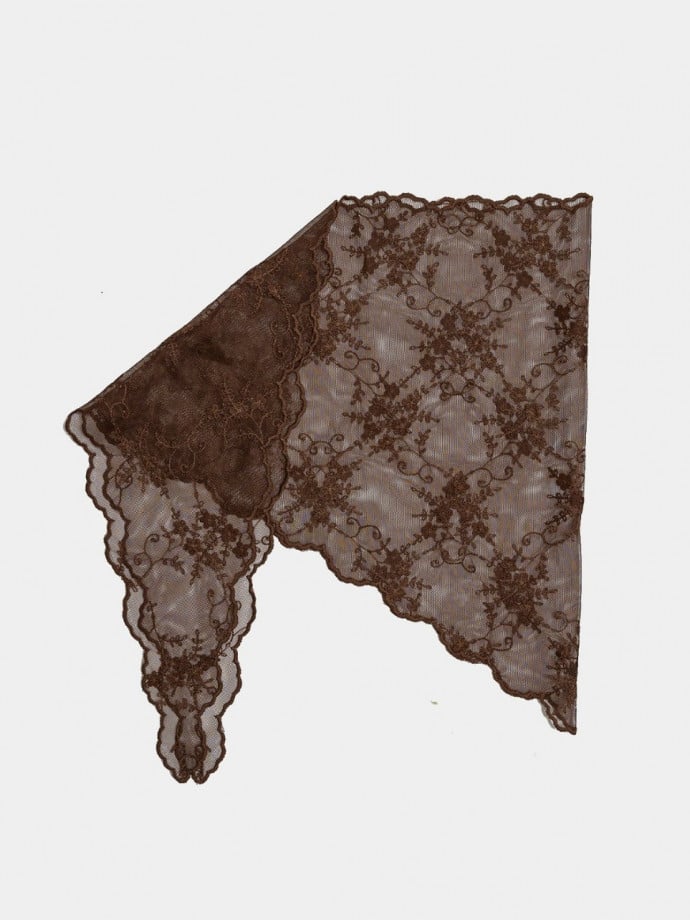 BOW19 DETAILS SJAL LACE BROWN
