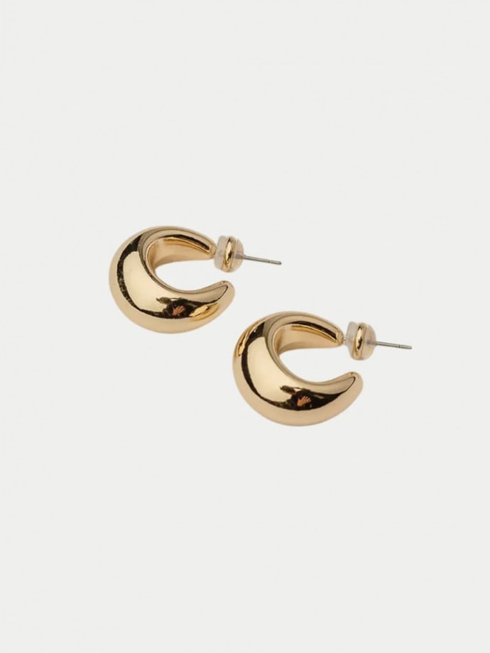 BOW19 DETAILS ÖRHÄNGEN GOLD HOOPS S