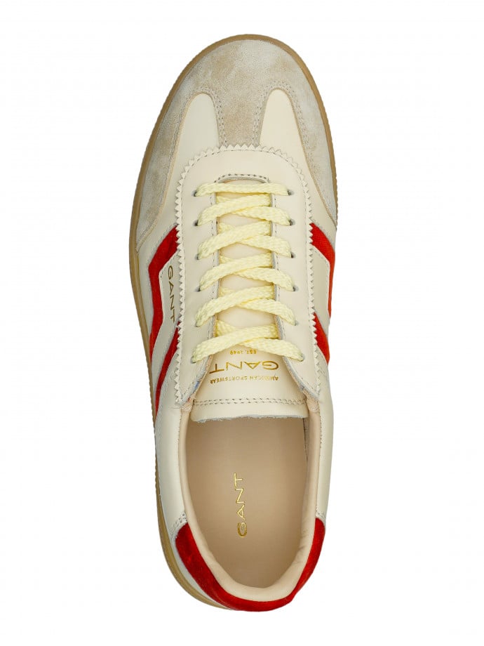 GANT SNEAKER CUZIMA CREAM/RED