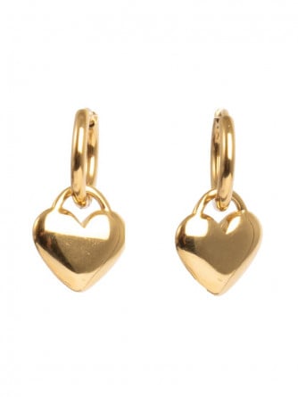 A&C OSLO ÖRHÄNGEHOOP 19 MMW/HEART STEEL 14K