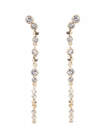 A&C OSLO ÖRHÄNGE SWEET DROPS 65 MM CRYSTAL GOLD PLATED
