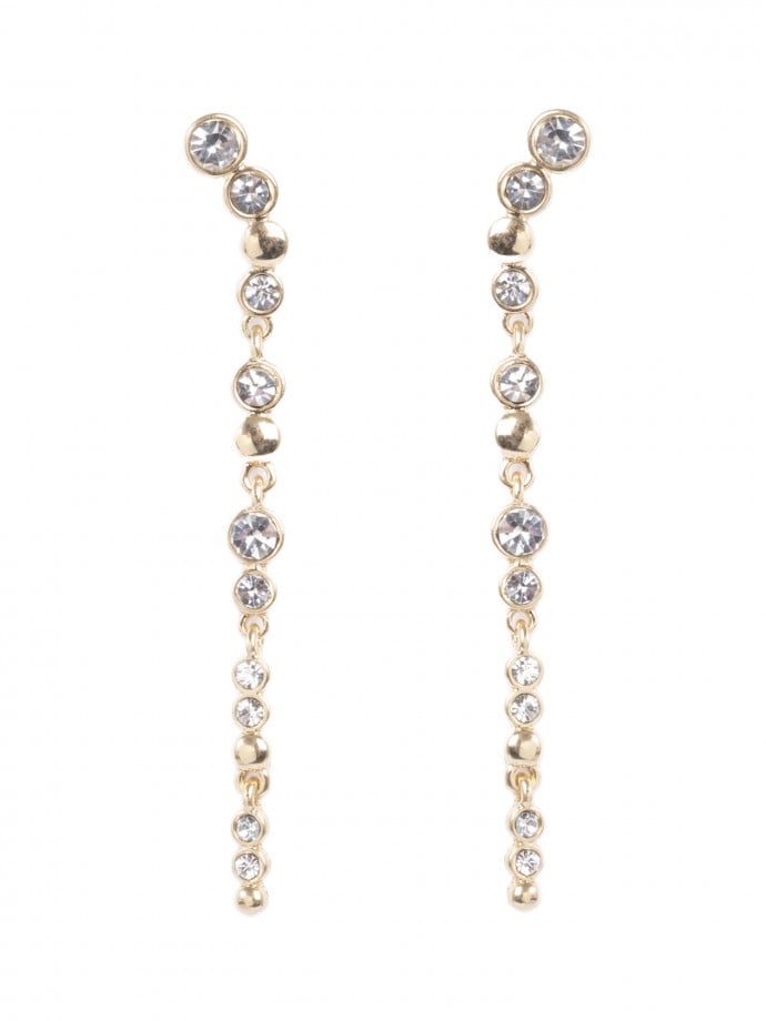 A&C OSLO ÖRHÄNGE SWEET DROPS 65 MM CRYSTAL GOLD PLATED