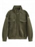COPPEROSE JACKA FAUX SUEDE UTILITY BOMBER KHAKI