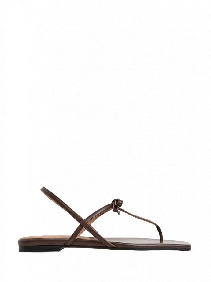 FLATTERED SANDAL SINA CHOCOLATE