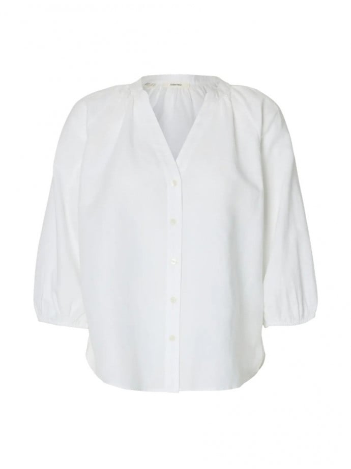 SELECTED FEMME BLUS CLEO-ALBERTA WHITE