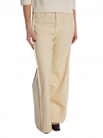 COPPEROSE JEANS WIDE-LEG SEAM BEIGE