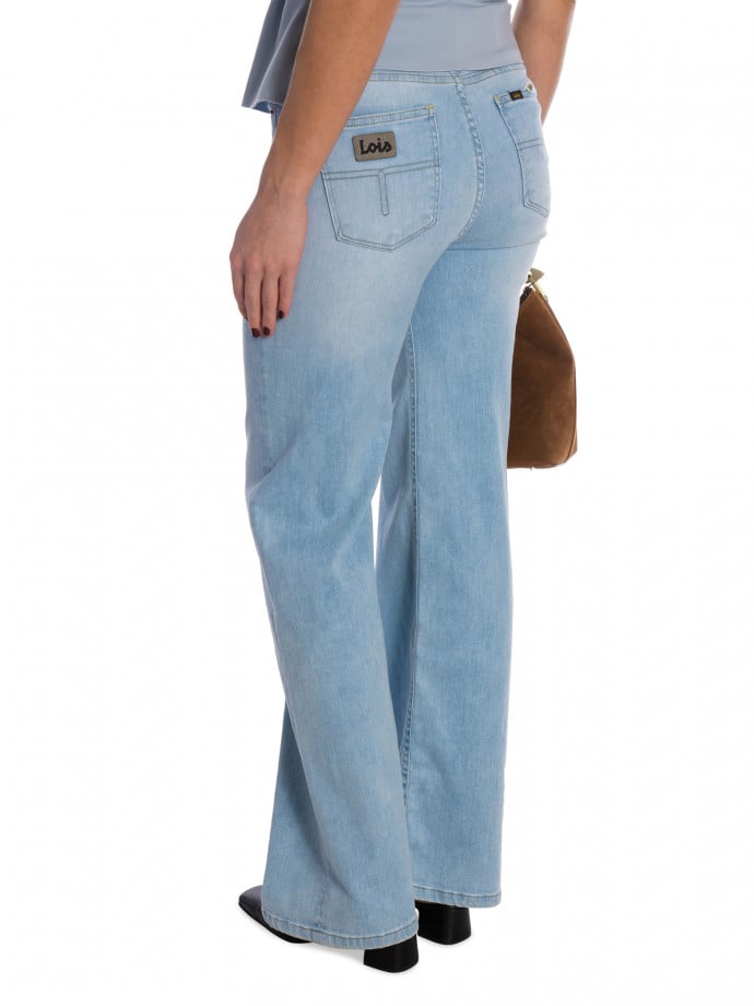 LOIS JEANS PALAZZO BLEACH L32