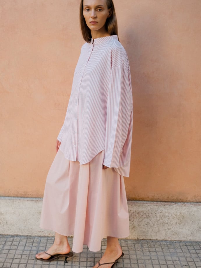 STYLEIN SKJORT JAZARA PINK STRIPE