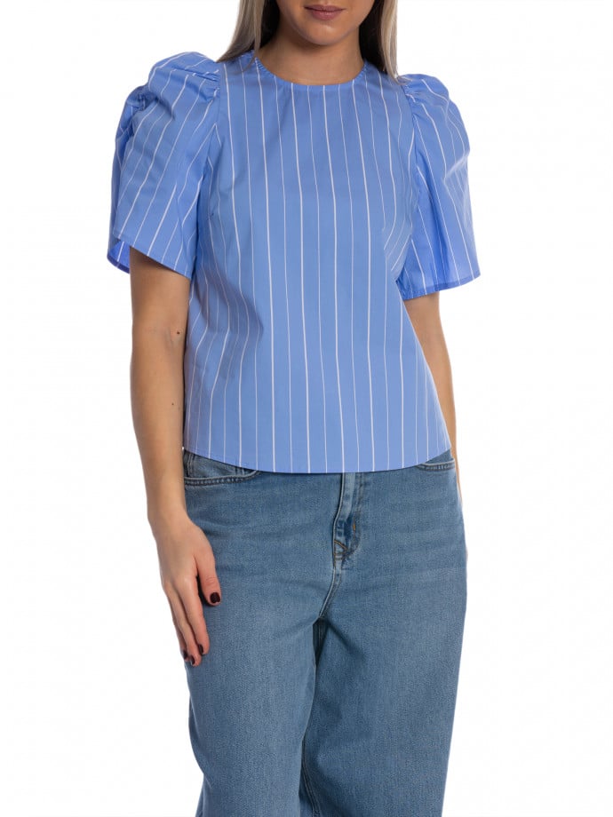 CO`COUTURE TOPP TERAN STRIPE PALE BLUE