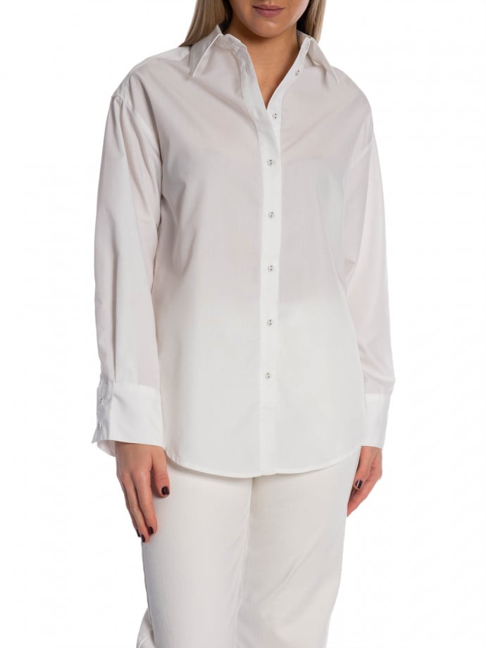 NORR SKJORTA MONA SOLID SOLID WHITE