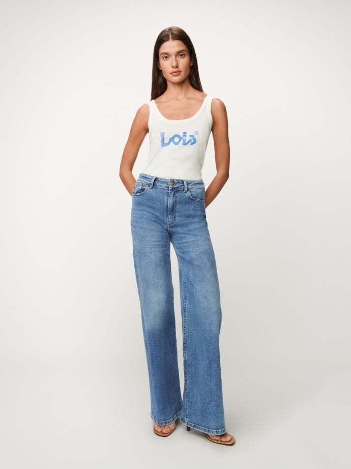 LOIS JEANS PALAZZO MALLOW STONE L30