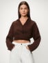 LOIS JEANS SKJORTA PIA LINEN CHOCOLATE MARTINI