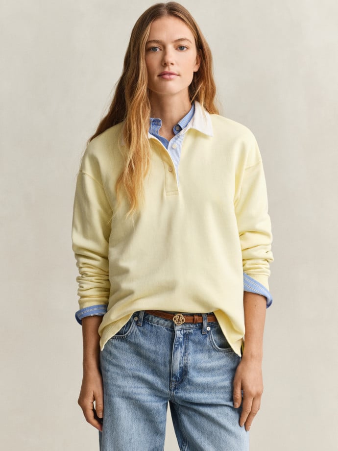 GANT TRÖJA RUGGER VANILLA YELLOW