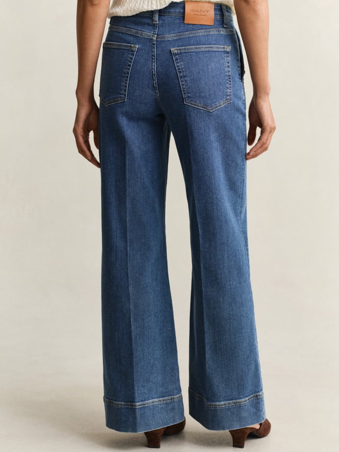 GANT JEANS FLARE NAUTICAL MID BLUE 