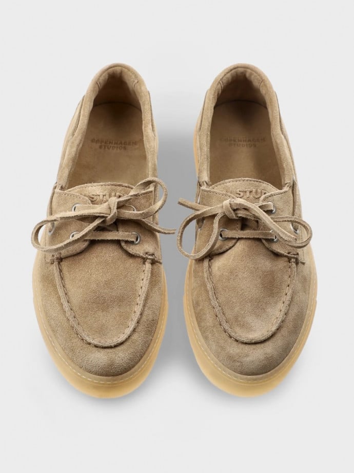 COPENHAGEN STUDIOS LOAFERS CPH160 SUEDE SAND/CREAM