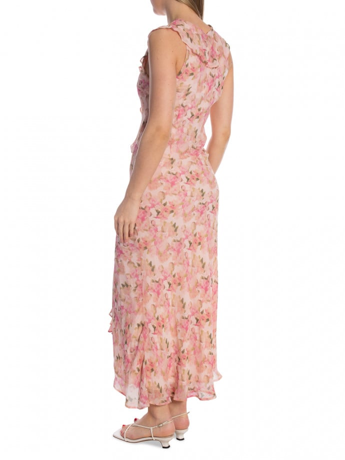 NEO NOIR KLÄNNING ZELLA CHIFFON PRINT DUSTY PINK