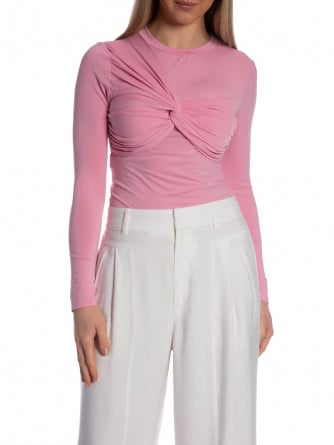 COPPEROSE TOPP ADJUSTED WITH KNOT PINK