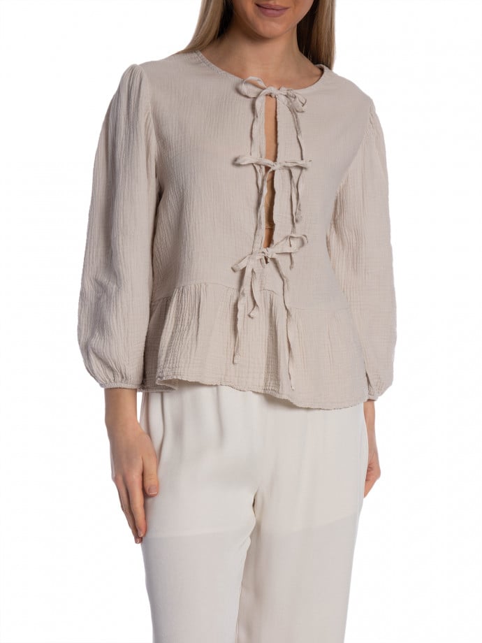 TOPPKNOT GAUZEKA BEIGE