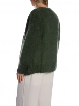 KOFTA OPEN IN FLUFFY MOHAIR KHAKI