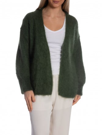 KOFTA OPEN IN FLUFFY MOHAIR KHAKI