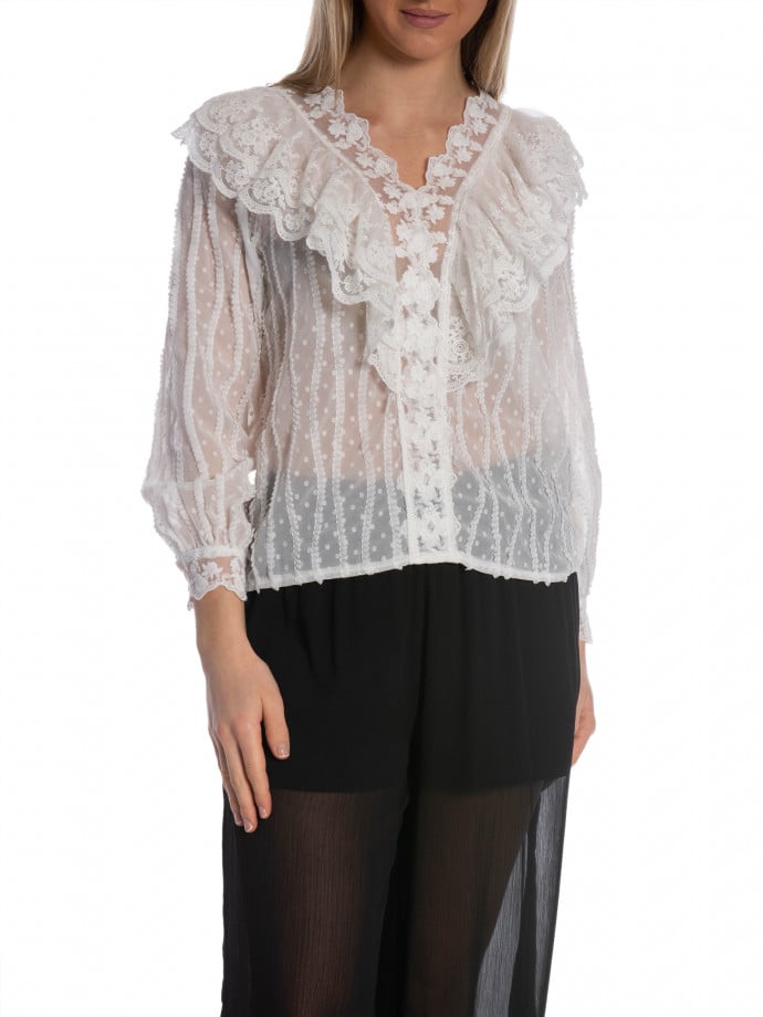 BLUS LACE WHITE