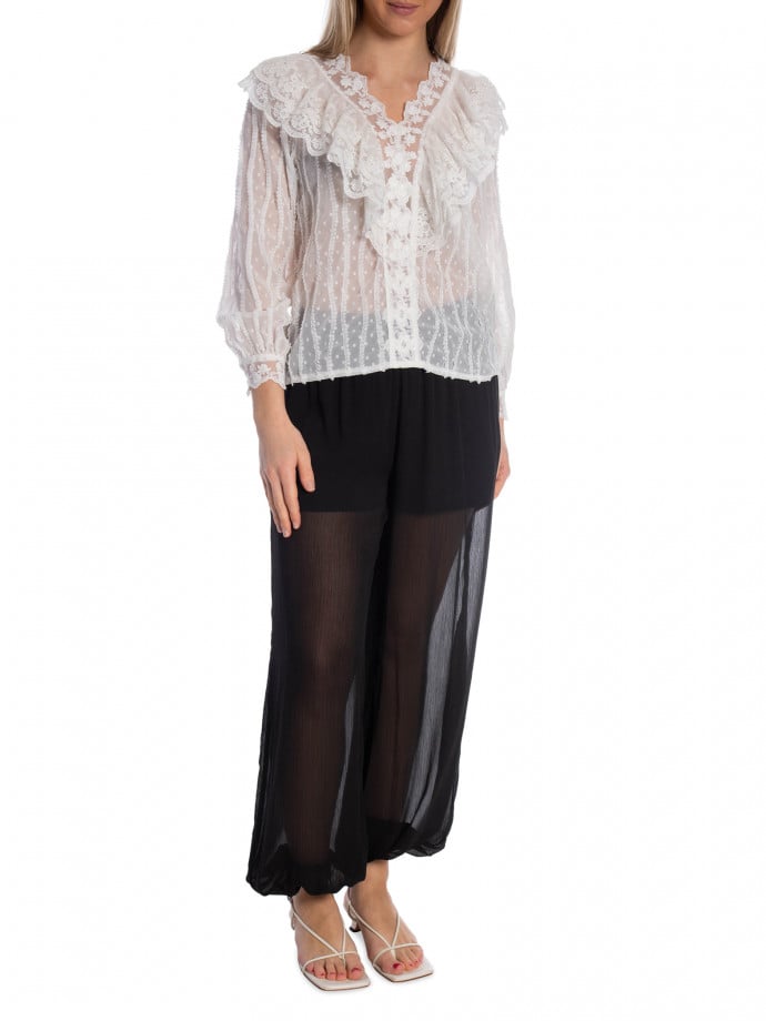 BLUS LACE WHITE