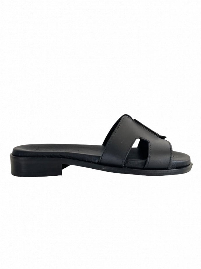 PAVEMENT SANDAL PAM LEATHER ALL BLACK