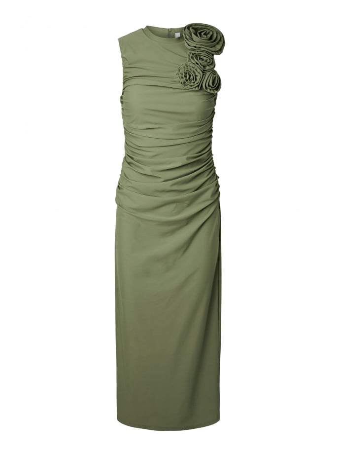 Y.A.S KLÄNNING YASDONA OIL GREEN