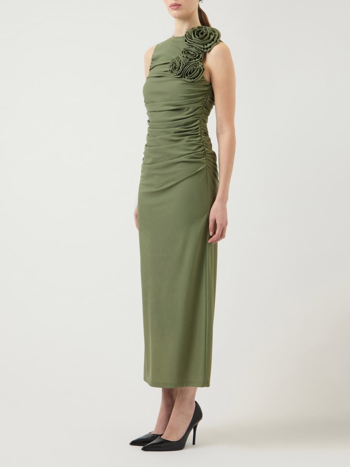 Y.A.S KLÄNNING YASDONA OIL GREEN