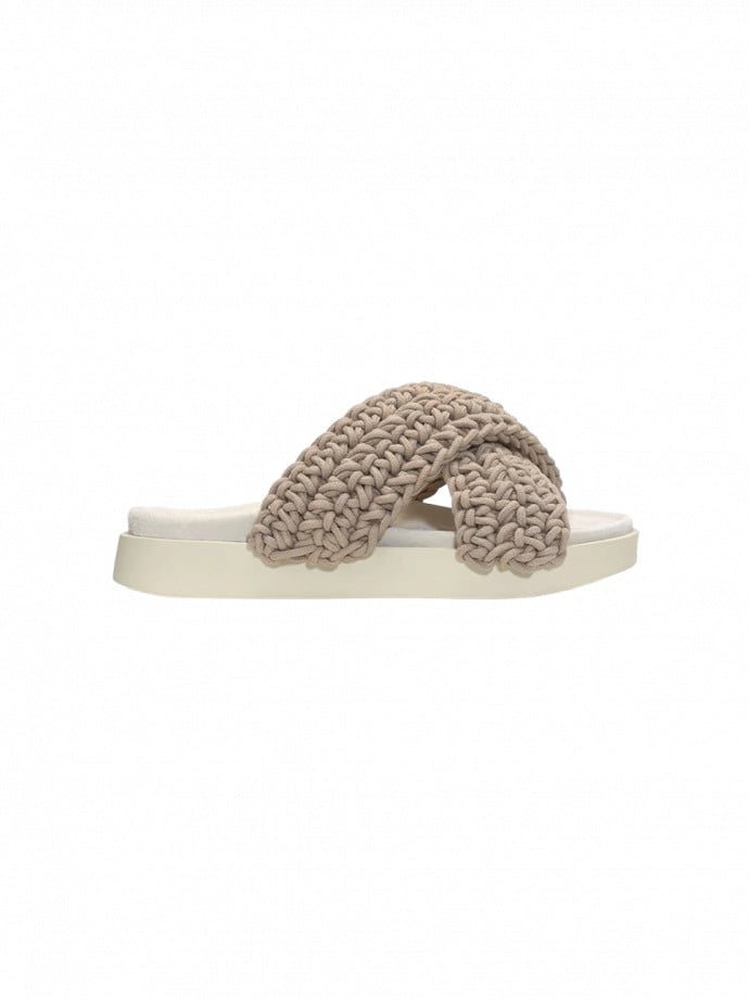 INUIKII SANDAL WOVEN TAUPE