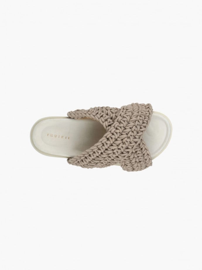 INUIKII SANDAL WOVEN TAUPE