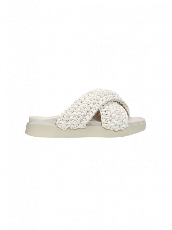 INUIKII SANDAL WOVEN WHITE