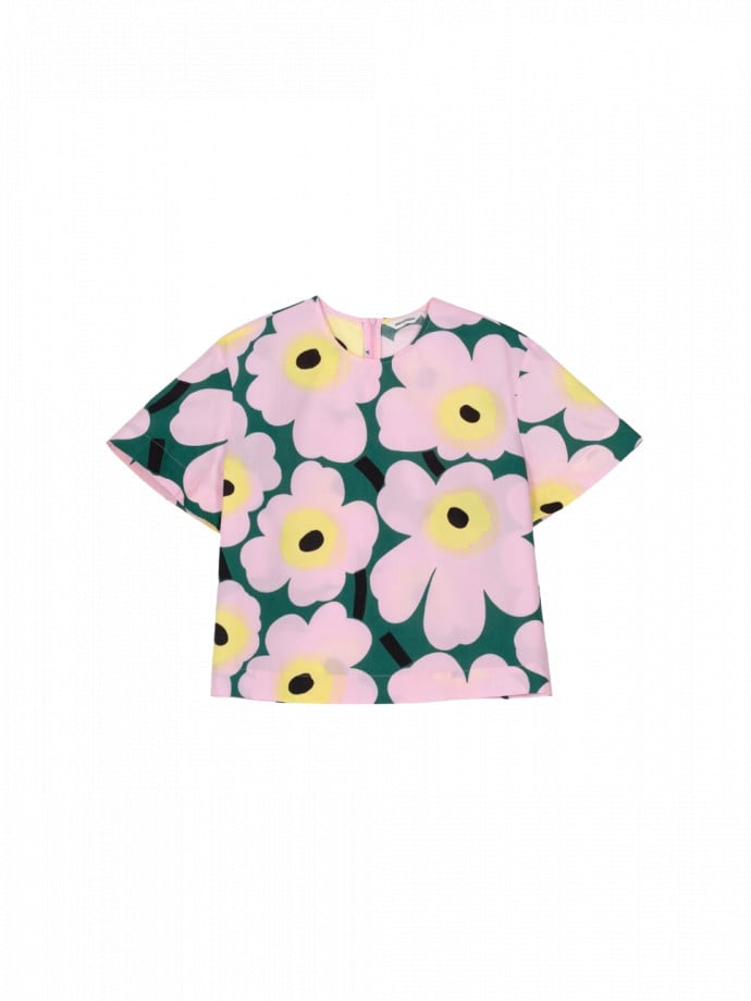 MARIMEKKO BLUS HUOJUNTA UNIKKO GREEN PINK YELLOW