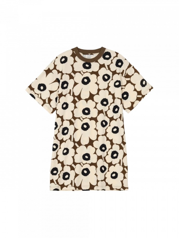 MARIMEKKO KLÄNNING PALIKKA BEIGE/BROWN/BLACK