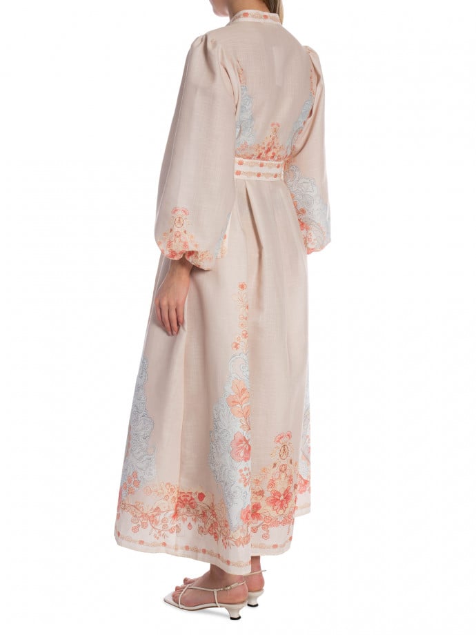 KLÄNNING PLACEMENT PRINT ELEGANCE BEIGE