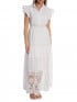 KLÄNNING LONG COTTON EMBROIDERY WHITE