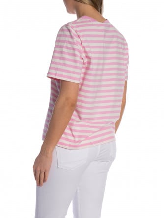 MARIMEKKO TOPP TASARAITA UNIKKO KIOSKI LIGHT PINK OFF WHITE