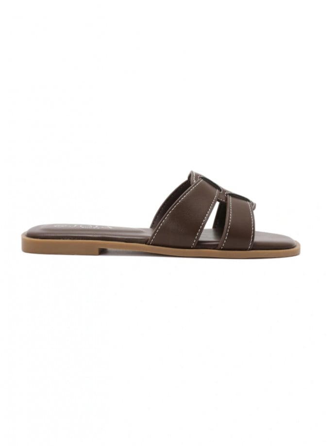 SANDAL CLASSIC H-STRAP BROWN